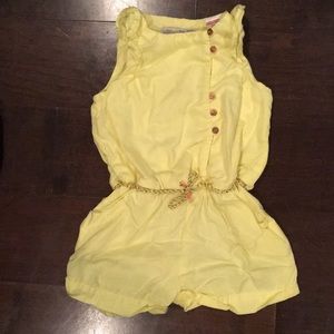 Zara toddler canary yellow romper